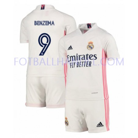 Barn Fotballdrakter Real Madrid Karim Benzema 9 Hjemme 2020-21 Kortermet